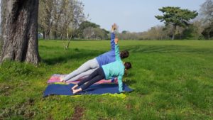 vasisthasana avec Maia